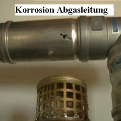 Korrosion Abgasleitung Korrosion Abgasleitung